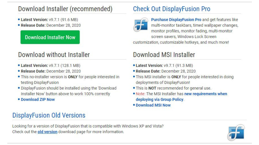 Download displayfusion Pro Full Free