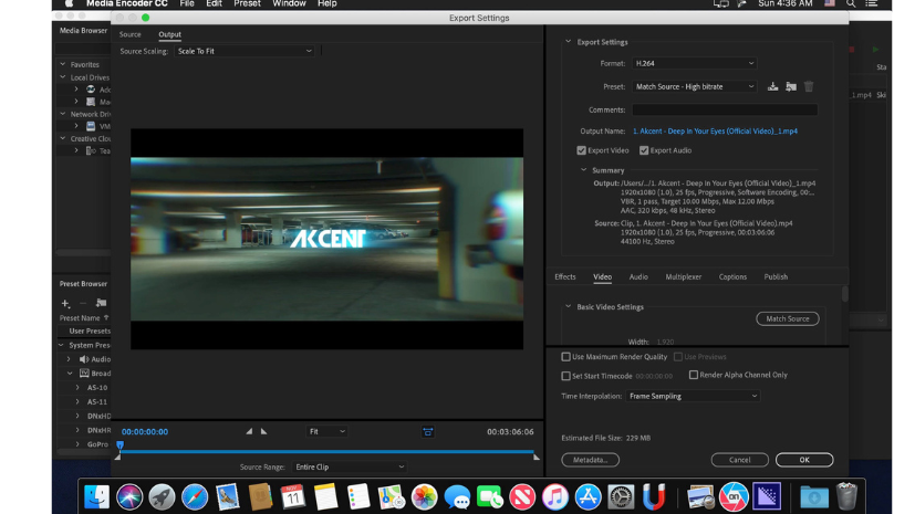 Adobe Media Encoder 2021 Free Download MAC