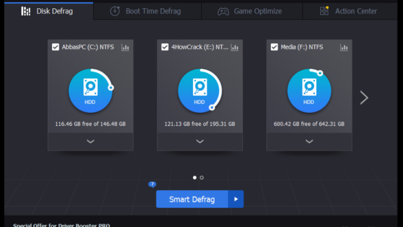 IOBit Smart Defrag License Key Free Download