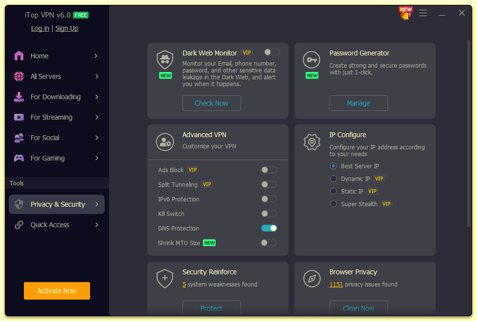 iTop VPN free download iTop VPN free download