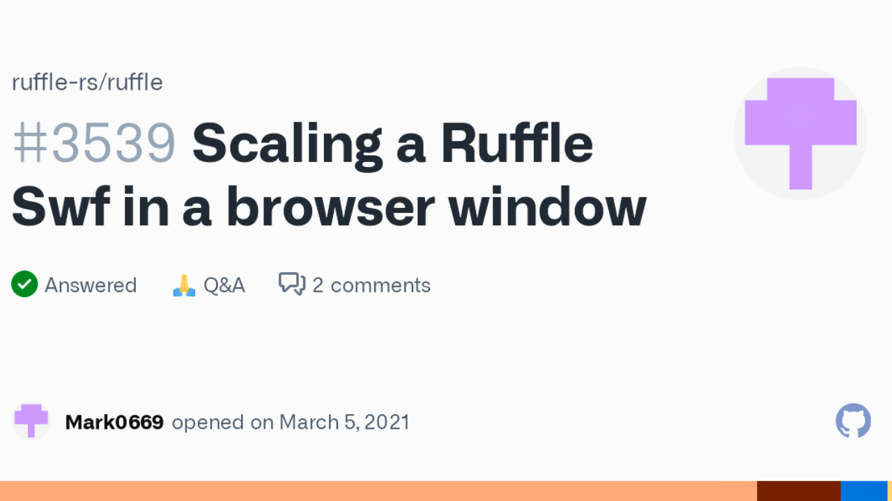 Ruffle latest updates Ruffle latest updates