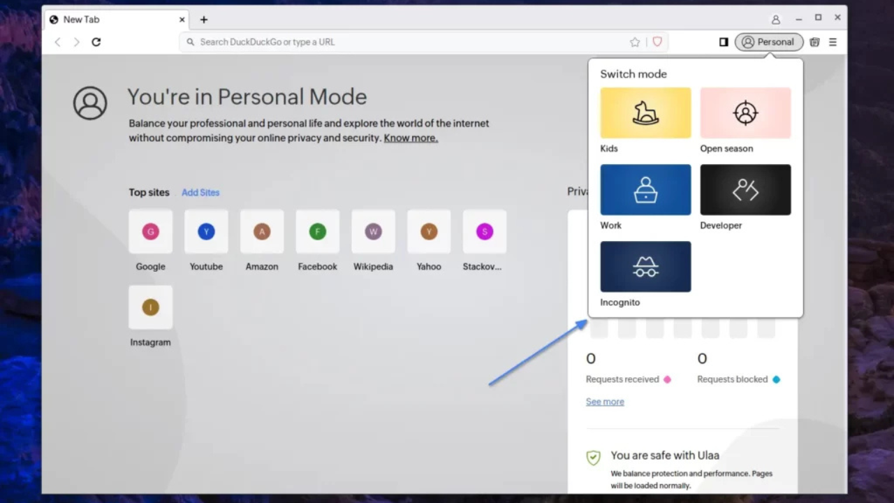 Ulaa Browser features