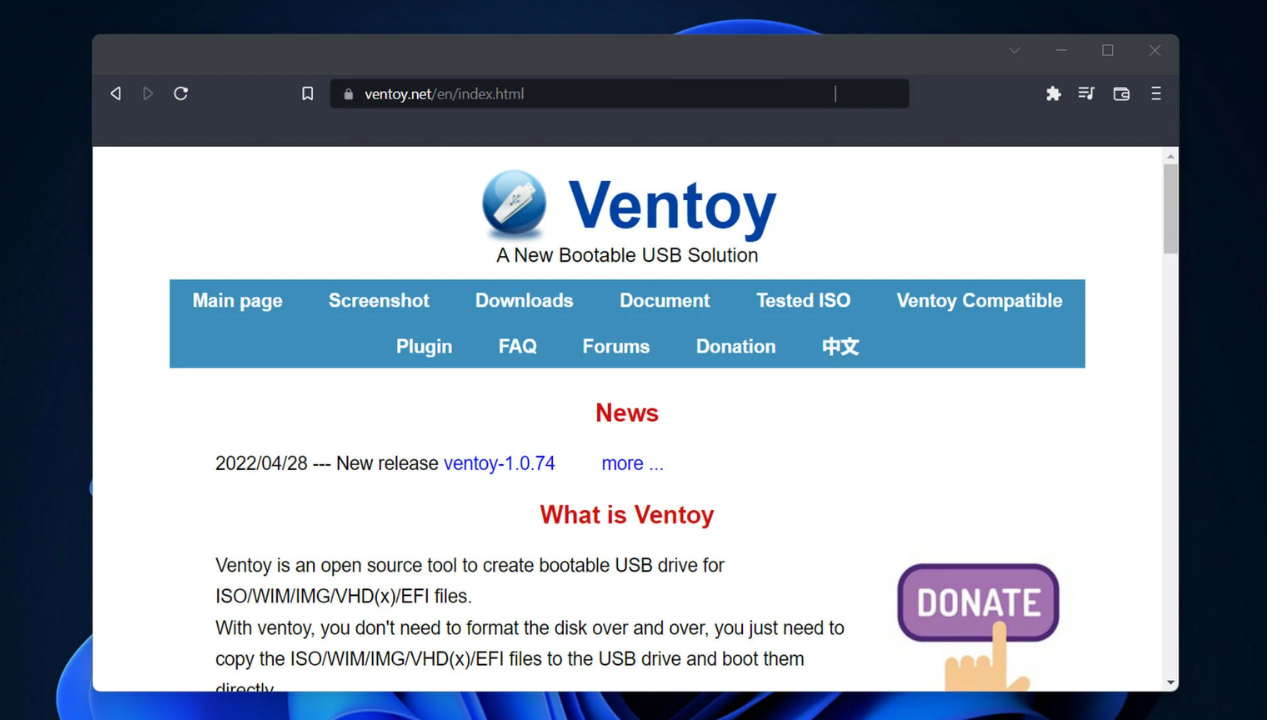 Ventoy Free Download For PC